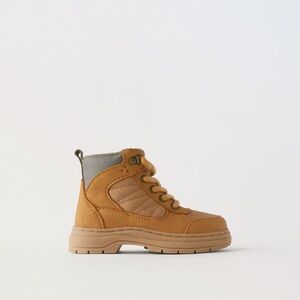 Kids Tan Ankle Boots